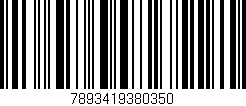 Código de barras (EAN, GTIN, SKU, ISBN): '7893419380350'