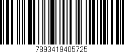 Código de barras (EAN, GTIN, SKU, ISBN): '7893419405725'