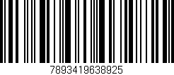 Código de barras (EAN, GTIN, SKU, ISBN): '7893419638925'