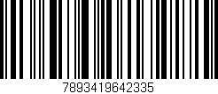 Código de barras (EAN, GTIN, SKU, ISBN): '7893419642335'