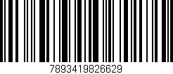 Código de barras (EAN, GTIN, SKU, ISBN): '7893419826629'