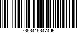 Código de barras (EAN, GTIN, SKU, ISBN): '7893419847495'