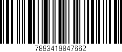 Código de barras (EAN, GTIN, SKU, ISBN): '7893419847662'