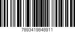Código de barras (EAN, GTIN, SKU, ISBN): '7893419848911'