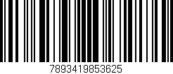 Código de barras (EAN, GTIN, SKU, ISBN): '7893419853625'