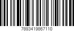 Código de barras (EAN, GTIN, SKU, ISBN): '7893419867110'