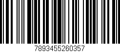 Código de barras (EAN, GTIN, SKU, ISBN): '7893455260357'