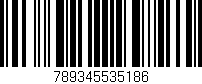 Código de barras (EAN, GTIN, SKU, ISBN): '789345535186'