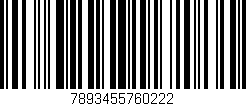 Código de barras (EAN, GTIN, SKU, ISBN): '7893455760222'