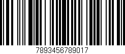 Código de barras (EAN, GTIN, SKU, ISBN): '7893456789017'