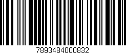 Código de barras (EAN, GTIN, SKU, ISBN): '7893484000832'