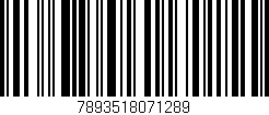Código de barras (EAN, GTIN, SKU, ISBN): '7893518071289'