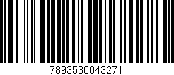 Código de barras (EAN, GTIN, SKU, ISBN): '7893530043271'