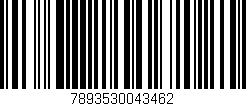 Código de barras (EAN, GTIN, SKU, ISBN): '7893530043462'