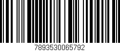 Código de barras (EAN, GTIN, SKU, ISBN): '7893530065792'