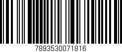 Código de barras (EAN, GTIN, SKU, ISBN): '7893530071816'