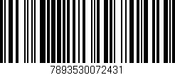 Código de barras (EAN, GTIN, SKU, ISBN): '7893530072431'