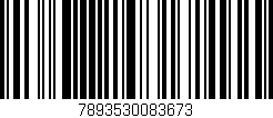 Código de barras (EAN, GTIN, SKU, ISBN): '7893530083673'