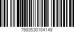 Código de barras (EAN, GTIN, SKU, ISBN): '7893530104149'