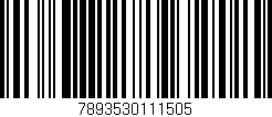 Código de barras (EAN, GTIN, SKU, ISBN): '7893530111505'