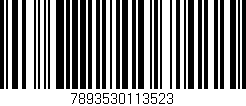 Código de barras (EAN, GTIN, SKU, ISBN): '7893530113523'