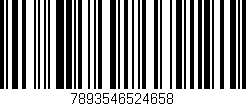 Código de barras (EAN, GTIN, SKU, ISBN): '7893546524658'