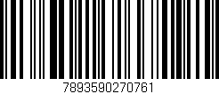 Código de barras (EAN, GTIN, SKU, ISBN): '7893590270761'