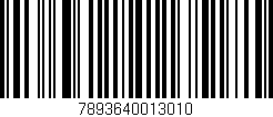 Código de barras (EAN, GTIN, SKU, ISBN): '7893640013010'