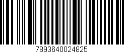 Código de barras (EAN, GTIN, SKU, ISBN): '7893640024825'