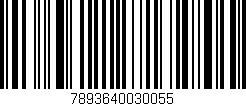 Código de barras (EAN, GTIN, SKU, ISBN): '7893640030055'