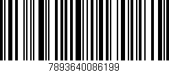 Código de barras (EAN, GTIN, SKU, ISBN): '7893640086199'