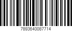 Código de barras (EAN, GTIN, SKU, ISBN): '7893640087714'