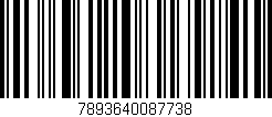 Código de barras (EAN, GTIN, SKU, ISBN): '7893640087738'