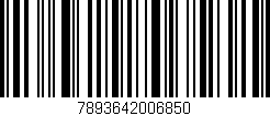 Código de barras (EAN, GTIN, SKU, ISBN): '7893642006850'