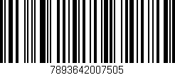 Código de barras (EAN, GTIN, SKU, ISBN): '7893642007505'