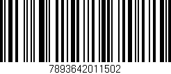 Código de barras (EAN, GTIN, SKU, ISBN): '7893642011502'