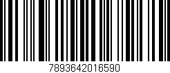 Código de barras (EAN, GTIN, SKU, ISBN): '7893642016590'