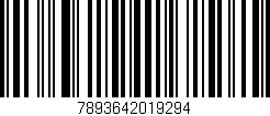 Código de barras (EAN, GTIN, SKU, ISBN): '7893642019294'