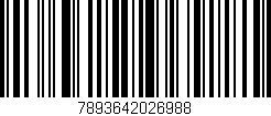 Código de barras (EAN, GTIN, SKU, ISBN): '7893642026988'