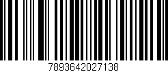 Código de barras (EAN, GTIN, SKU, ISBN): '7893642027138'