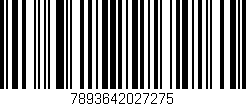 Código de barras (EAN, GTIN, SKU, ISBN): '7893642027275'