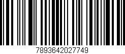 Código de barras (EAN, GTIN, SKU, ISBN): '7893642027749'