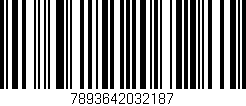 Código de barras (EAN, GTIN, SKU, ISBN): '7893642032187'