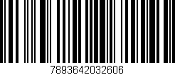 Código de barras (EAN, GTIN, SKU, ISBN): '7893642032606'