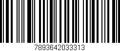 Código de barras (EAN, GTIN, SKU, ISBN): '7893642033313'