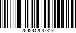 Código de barras (EAN, GTIN, SKU, ISBN): '7893642037816'