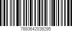 Código de barras (EAN, GTIN, SKU, ISBN): '7893642038295'