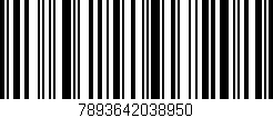 Código de barras (EAN, GTIN, SKU, ISBN): '7893642038950'
