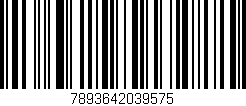 Código de barras (EAN, GTIN, SKU, ISBN): '7893642039575'