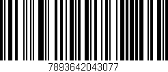 Código de barras (EAN, GTIN, SKU, ISBN): '7893642043077'